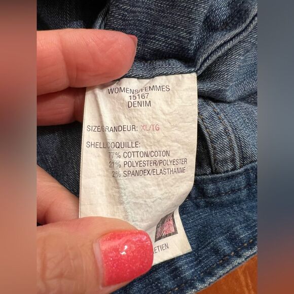 Woolrich Classic Blue Denim Jacket 🔥 excellent condition 🔥 stretch 🔥 XL - Picture 10 of 10